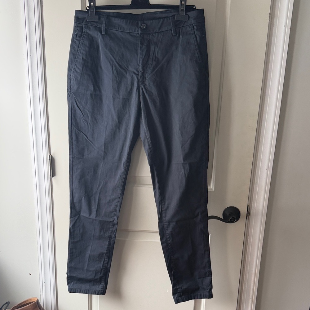 Birddogs Boom Navy Blue Pants Nylon Liner Stretch Comfort Mens 34 x 32